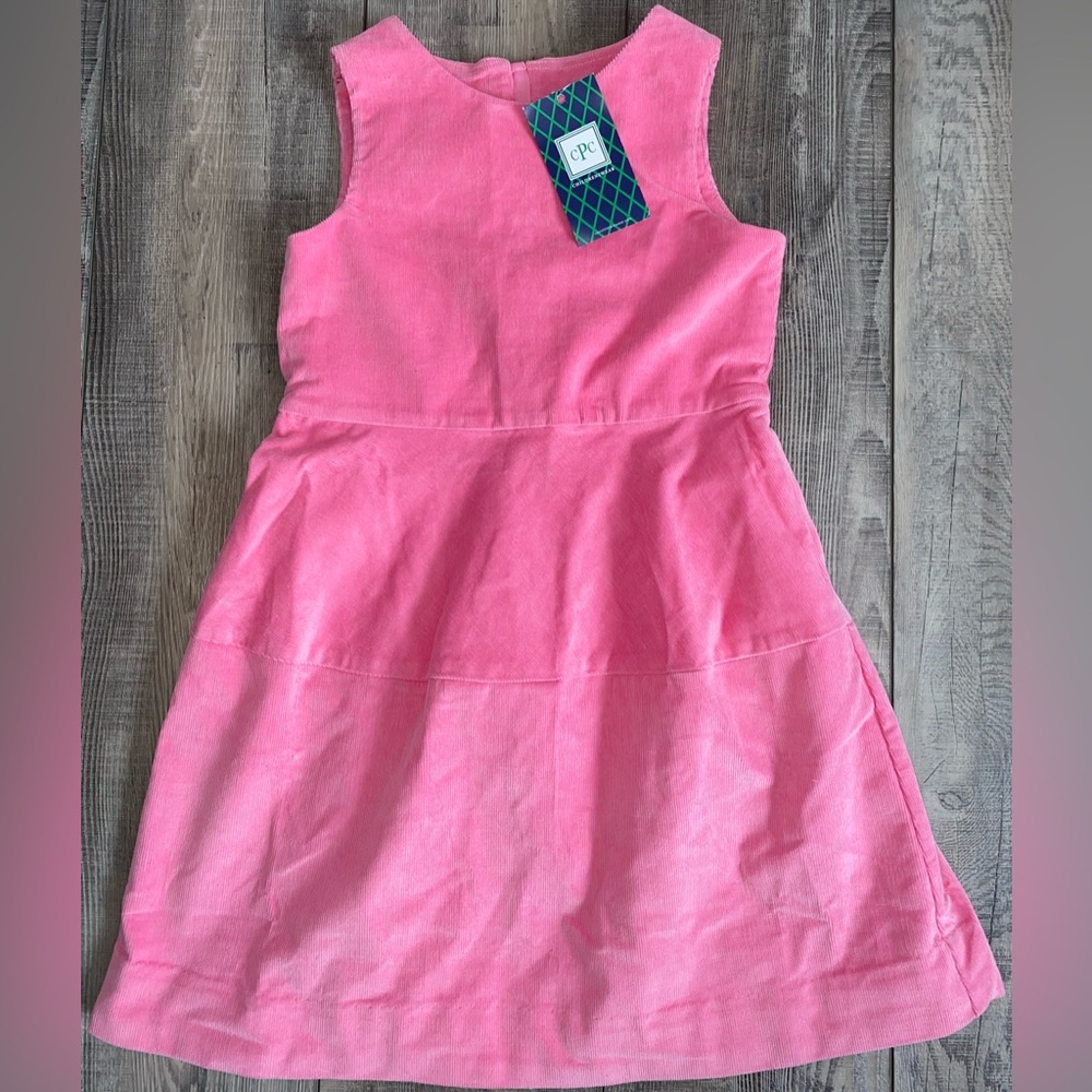 NWT CPC Classic Prep Children’s Wear Peyton Pink Corduroy Valentines Day Dress 8